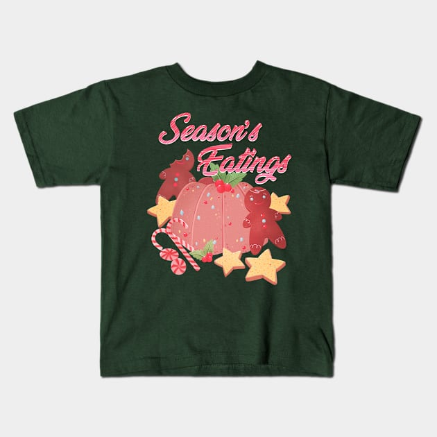 Holiday Treats Kids T-Shirt by Hailjune